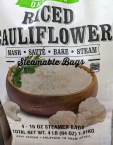 Riced Cauliflower